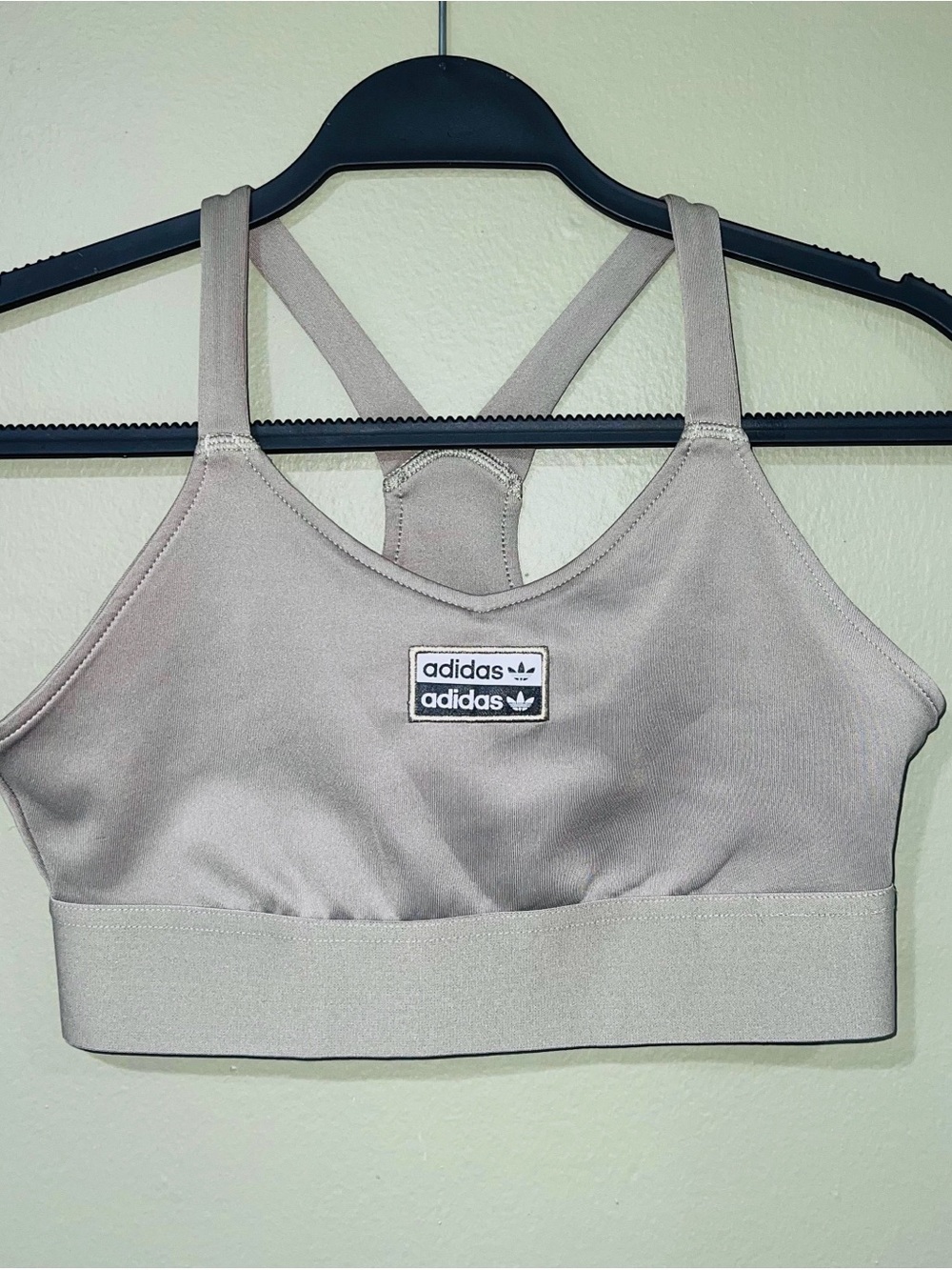 adidas Light Taupe Women's Strappy Sports Bra